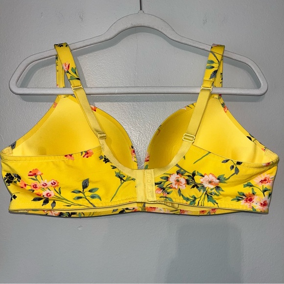 Cacique Simply Wire Free Plunge Bra Floral - Picture 6 of 13